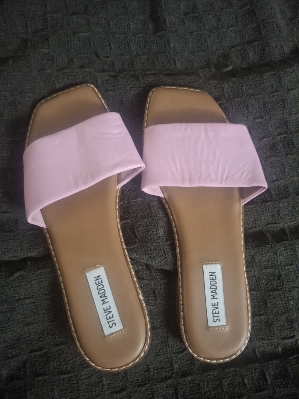 Steve Madden Light Pink Slide Sandals